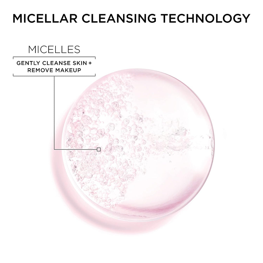 Garnier SkinActive Micellar Water for All Skin Types, Facial Cleanser &amp; Makeup Remover, 13.5 Fl Oz (400mL), 1 Count (Packaging May Vary)