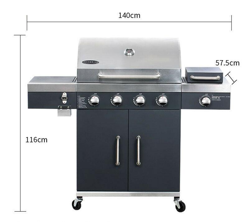 1 PC 27.5"x16.5" Multifunctional Courtyard Outdoor  Steel Gas BBQ Grill
