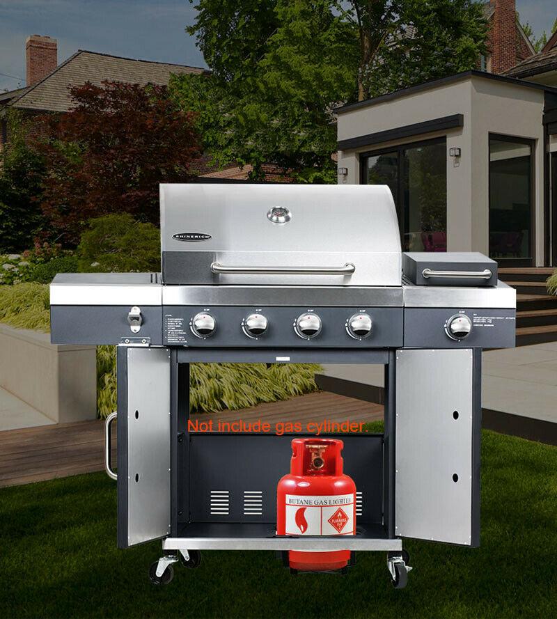 1 PC 27.5"x16.5" Multifunctional Courtyard Outdoor  Steel Gas BBQ Grill