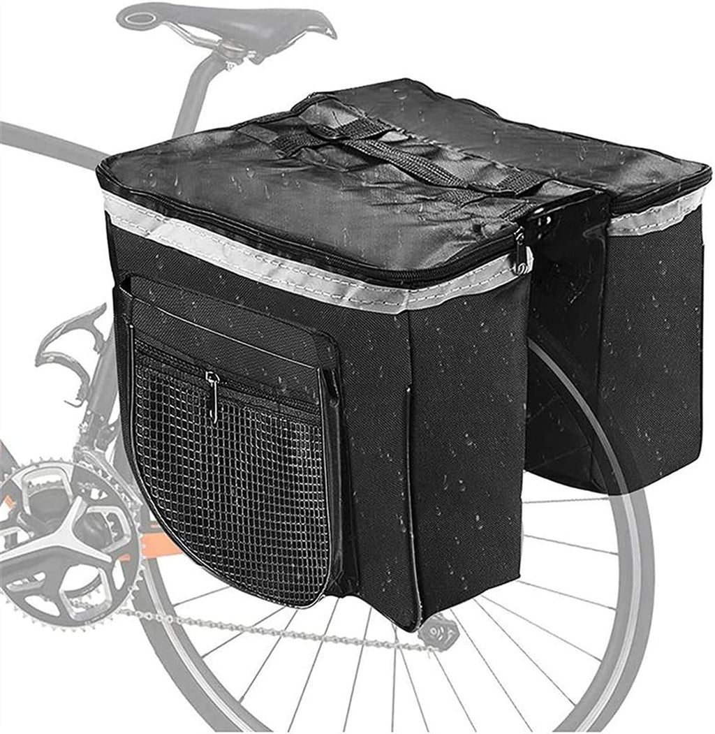 DALIZHAI777 Bike Bag Waterproof Bicycle Rear Rack Bag Large Capacity Bike Trunk Bag Luggage Pannier Double Side Tail Seat Bycicle Bag Durable Travel Cycling Accessories Bicycle Accessories