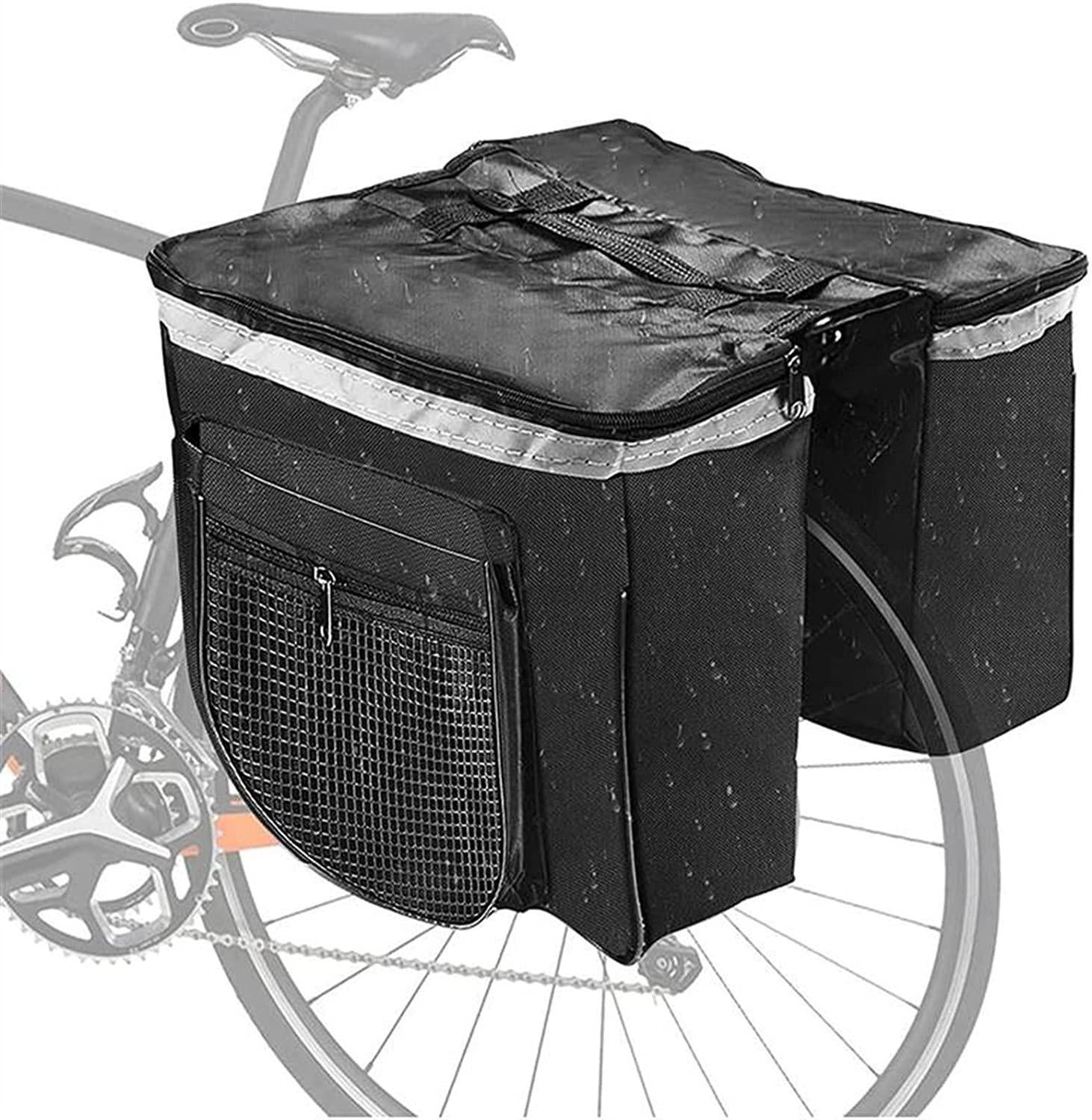 DALIZHAI777 Bike Bag Waterproof Bicycle Rear Rack Bag Large Capacity Bike Trunk Bag Luggage Pannier Double Side Tail Seat Bycicle Bag Durable Travel Cycling Accessories Bicycle Accessories