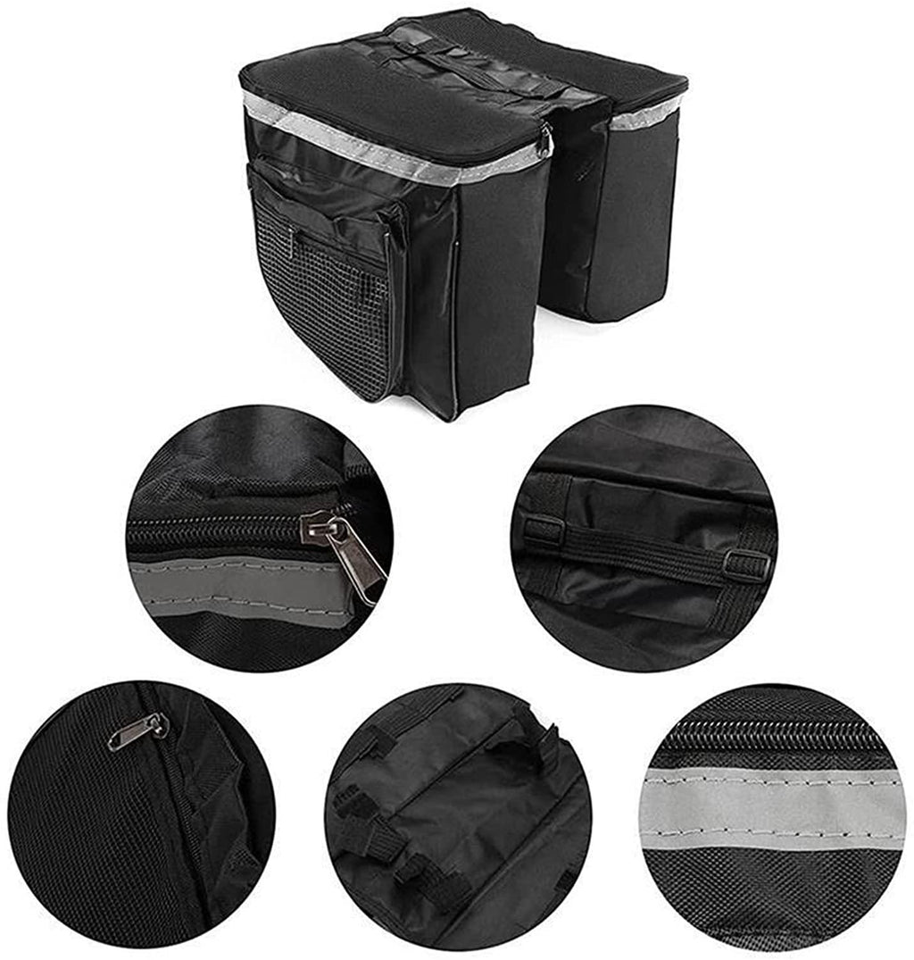 DALIZHAI777 Bike Bag Waterproof Bicycle Rear Rack Bag Large Capacity Bike Trunk Bag Luggage Pannier Double Side Tail Seat Bycicle Bag Durable Travel Cycling Accessories Bicycle Accessories