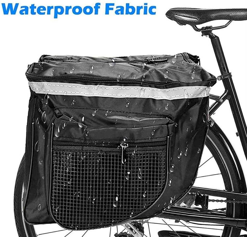 DALIZHAI777 Bike Bag Waterproof Bicycle Rear Rack Bag Large Capacity Bike Trunk Bag Luggage Pannier Double Side Tail Seat Bycicle Bag Durable Travel Cycling Accessories Bicycle Accessories