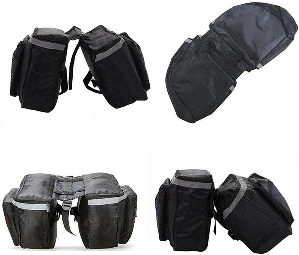 DALIZHAI777 Bike Bag Waterproof Bicycle Rear Rack Bag Large Capacity Bike Trunk Bag Luggage Pannier Double Side Tail Seat Bycicle Bag Durable Travel Cycling Accessories Bicycle Accessories