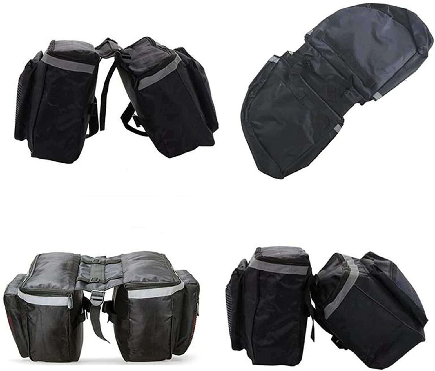 DALIZHAI777 Bike Bag Waterproof Bicycle Rear Rack Bag Large Capacity Bike Trunk Bag Luggage Pannier Double Side Tail Seat Bycicle Bag Durable Travel Cycling Accessories Bicycle Accessories