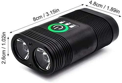 MuslimStreet USB Rechargeable Bike Light,Bicycle Accessories for Night Riding,Waterproof Bicycle Headlight, Easy to Mount Fits,for Cycling Road Mountain