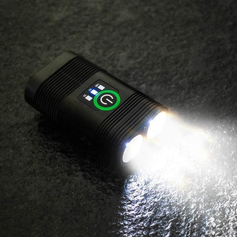MuslimStreet USB Rechargeable Bike Light,Bicycle Accessories for Night Riding,Waterproof Bicycle Headlight, Easy to Mount Fits,for Cycling Road Mountain