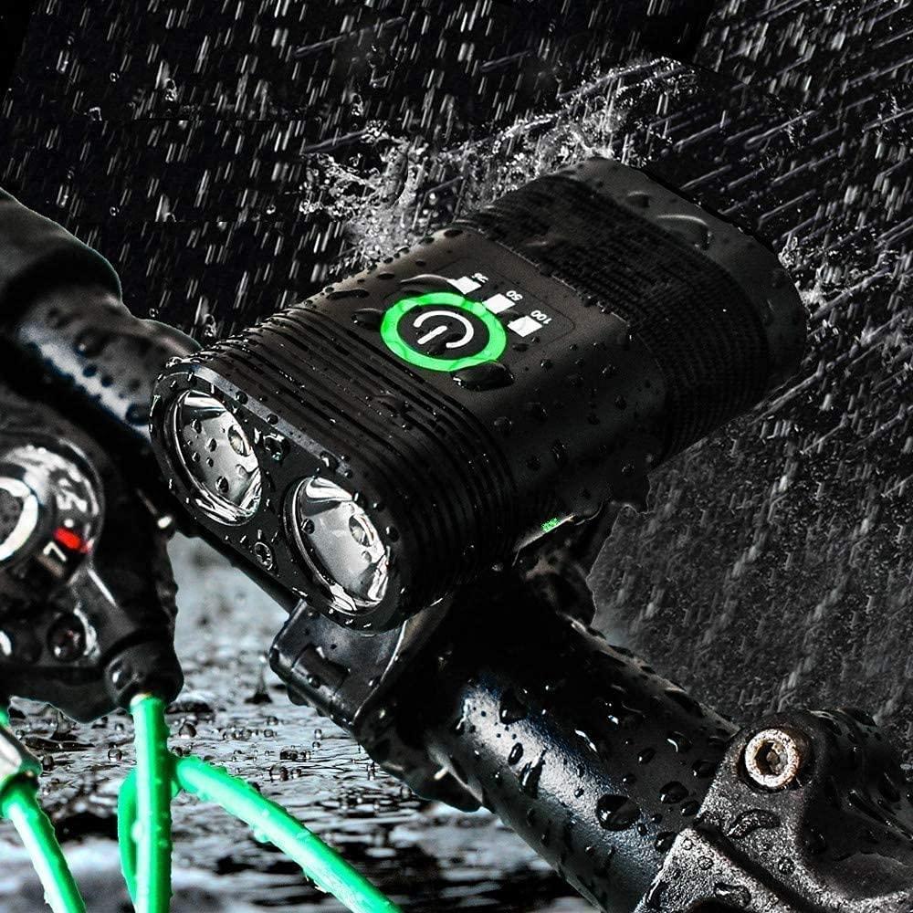 MuslimStreet USB Rechargeable Bike Light,Bicycle Accessories for Night Riding,Waterproof Bicycle Headlight, Easy to Mount Fits,for Cycling Road Mountain