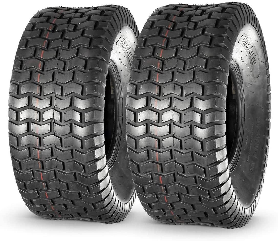 MaxAuto Lawn & Garden Turf Saver Tire 20x8-8 20x8.00-8 20x8x8,4PR, Set of 2