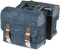 Basil Bohème-Double Bag, Double Pannier Bag, 35L, Indigo Blue