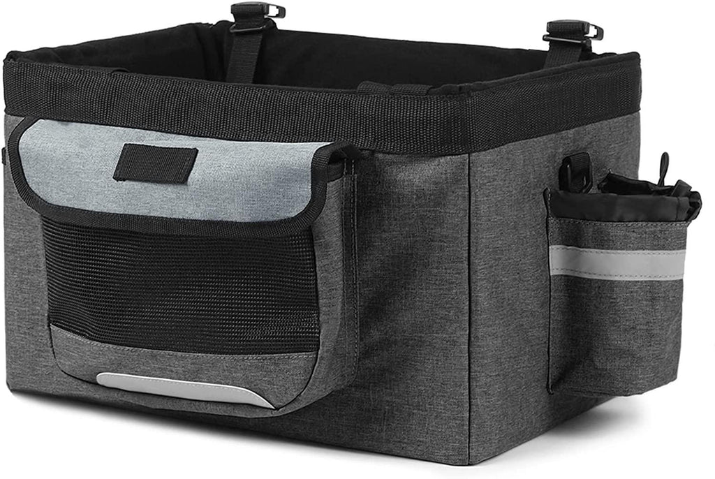 DALIZHAI777 Bike Bag Front Basket for Bicycle Detachable Bike Front Frame Basket, Multi-Purpose Bicycle Handlebar Basket for Pet, Shopping, Commuter, Camping and Outdoor Bicycle Accessories