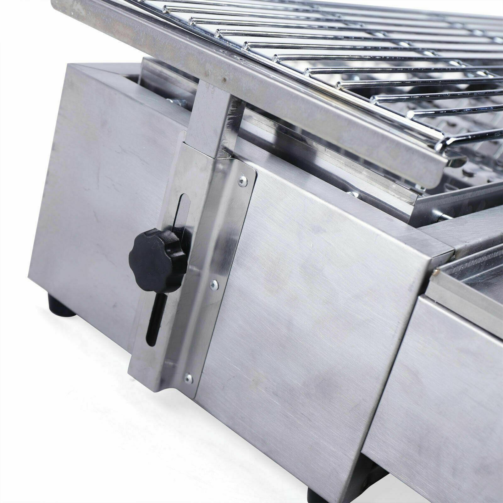 40" Tabletop Grill Commercial LPG Gas BBQ Grill w/ 8 Burners Picnic Cooker