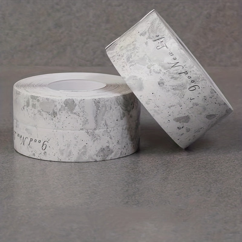 1roll Waterproof Mildew-proof Toilet Caulk Strip, Self-Adhesive Sealing Tape For Kitchen Bathroom, Bathroom Waterproof Tape To Avoid Wet, Kitchen Sink Beautiful Seam Stickers