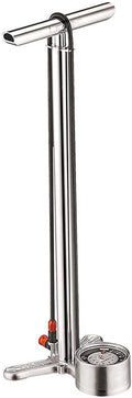 LEZYNE CNC Drive Bicycle Floor Pump, 220psi, High Pressure, Nylon-Reinforced Hose, 3.5" Gauge, Bike Pump