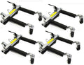 Stark Set of (4) Wheel Dolly Car Skates Vehicle Positioning Hydraulic Tire Jack Truck Rv Trailer Pick Up Dolly Ratcheting Foot Pedal, 1500LBS