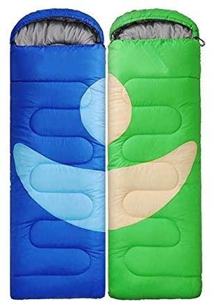 Outdoor Camping Sleeping Bag Adult Outdoor Camping Sleeping Bag with Hood Camping Office Lunch Break Home Sleeping Bag Supplies, Dreamcrown