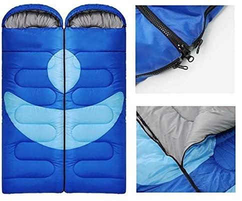 Outdoor Camping Sleeping Bag Adult Outdoor Camping Sleeping Bag with Hood Camping Office Lunch Break Home Sleeping Bag Supplies, Dreamcrown