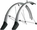 SKS P65 Silver Chromoplastic Longboard, Bicycle Fenderset (Tires Sized 26 x 2.1-2.35 )