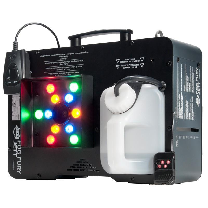 American DJ Fog Fury Jett 700W Vertical Fog Machine w/ LED+DMX+Remote+Fog Fluid