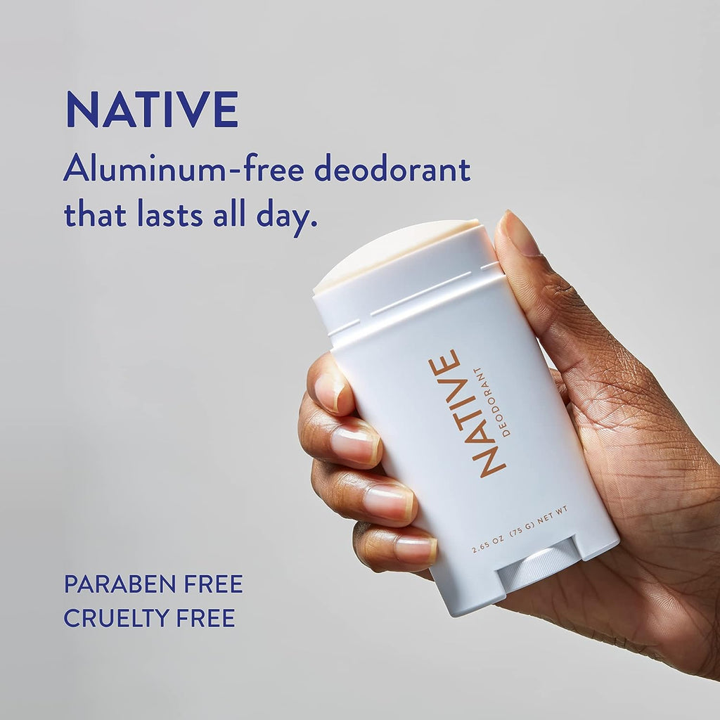 Native Deodorant | Natural Deodorant for Women and Men, Aluminum Free with Baking Soda, Probiotics, Coconut Oil and Shea Butter | Coconut &amp; Vanilla, Lavender &amp; Rose, Cucumber &amp; Mint - Variety Pack of 3