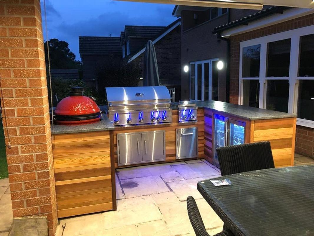Outdoor Kitchen Double Access Doors,33X22 Inch BBQ Grill Doors,Full 304