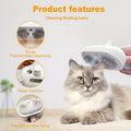 1pc Pet Spray Deshedding Brush, 3-in-1 Steam Pet Brush, One-Click Deshedding Self-Cleaning Cat and Dog Brush, Anti-Static Flying Hair Pet Grooming Brush, Stainless Steel Needle Brush, USB Charging, Suitable for Long and Short Hair Cats and Dogs