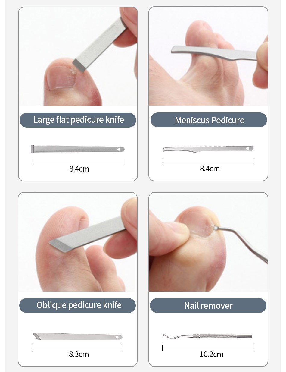 Nail Clipper Set 11/26pcs Set Manicure Set  Anti Splash Fingernail Cutter  Steel Nail Scissor Cuticle Tools