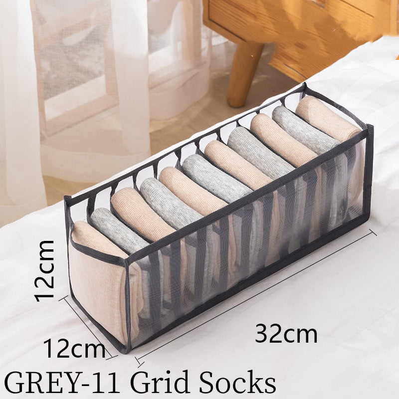 Bra &amp; Panty Organizer, Foldable Underwear StoraBox, Drawer Closet StoraDivider For Tie, Lingerie, Socks
