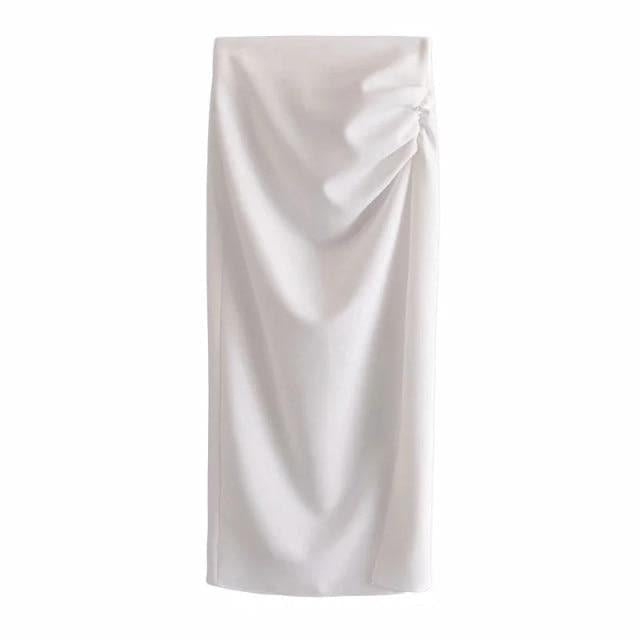 elegant pleats summer skirt and top