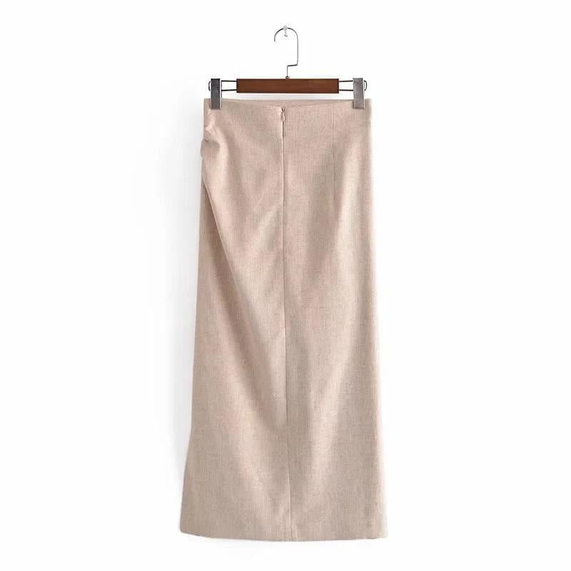 elegant pleats summer skirt and top