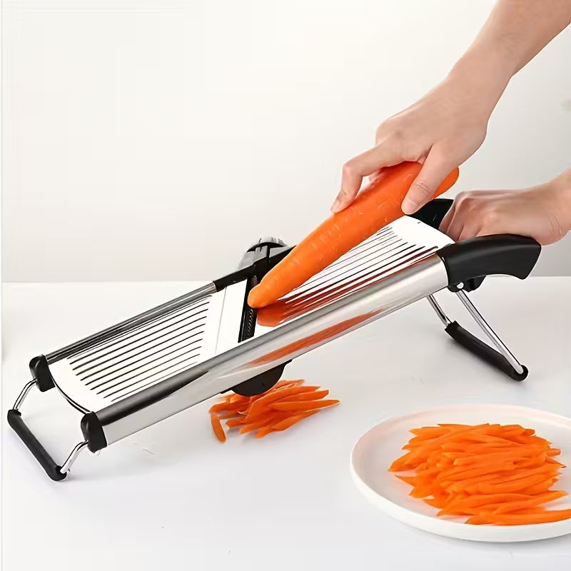 Stainless Steel Vegetable Slicer with 5 Blades Adjustable Mandoline Slicer Professional Vegetable Onion Potato Grater Kitchen Accessories