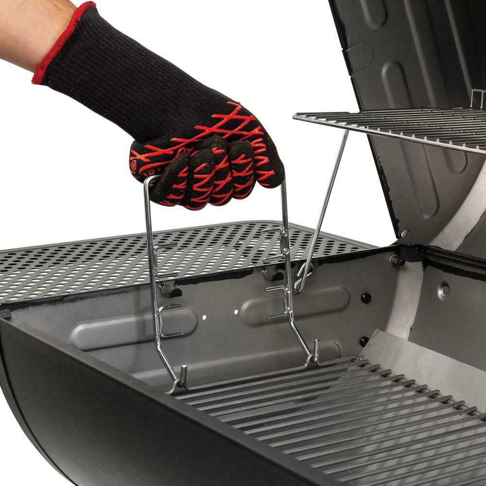 Barrel Grill 27.50 in W x 50.40 in. H Adjustable Air Vent StoraRack Cast Iron