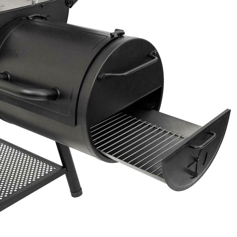 Barrel Grill 27.50 in W x 50.40 in. H Adjustable Air Vent StoraRack Cast Iron