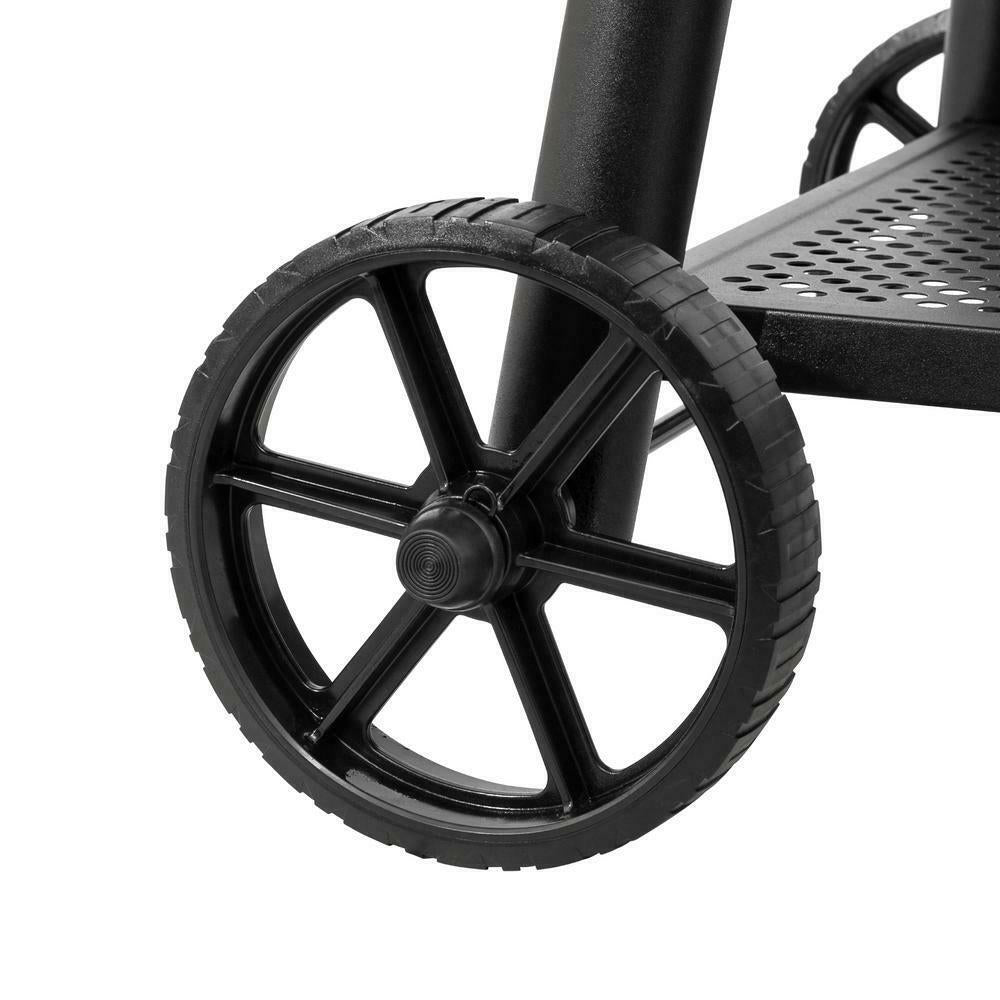 Barrel Grill 27.50 in W x 50.40 in. H Adjustable Air Vent StoraRack Cast Iron