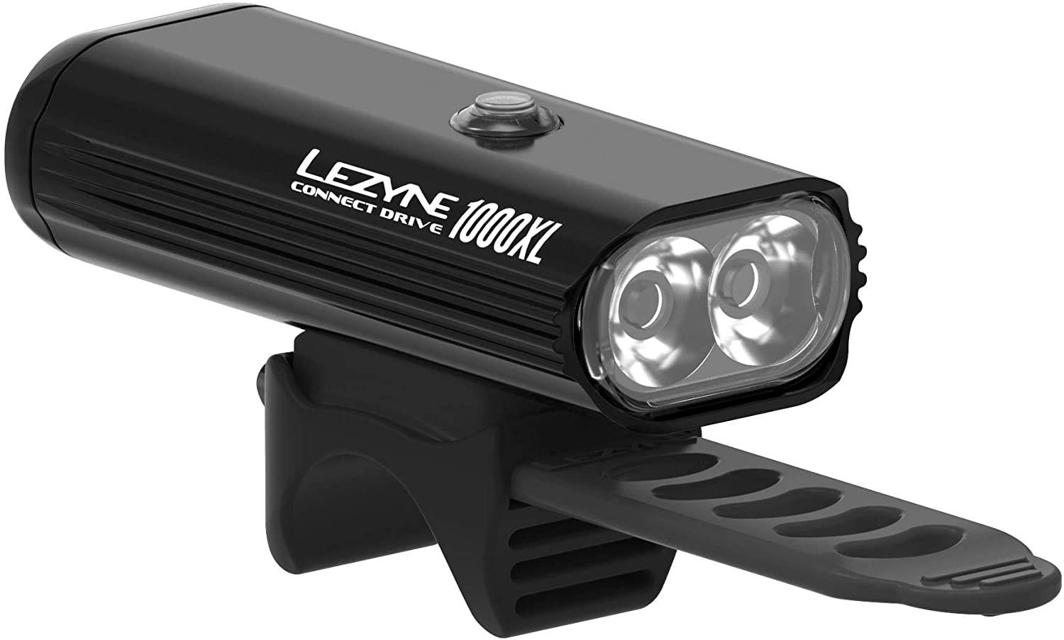 LEZYNE Connect Drive Pro 1000XL & Strip Connect Bicycle Head and Taillight Combo Pair, USB Rechargeable, High Performance Bike Light Set