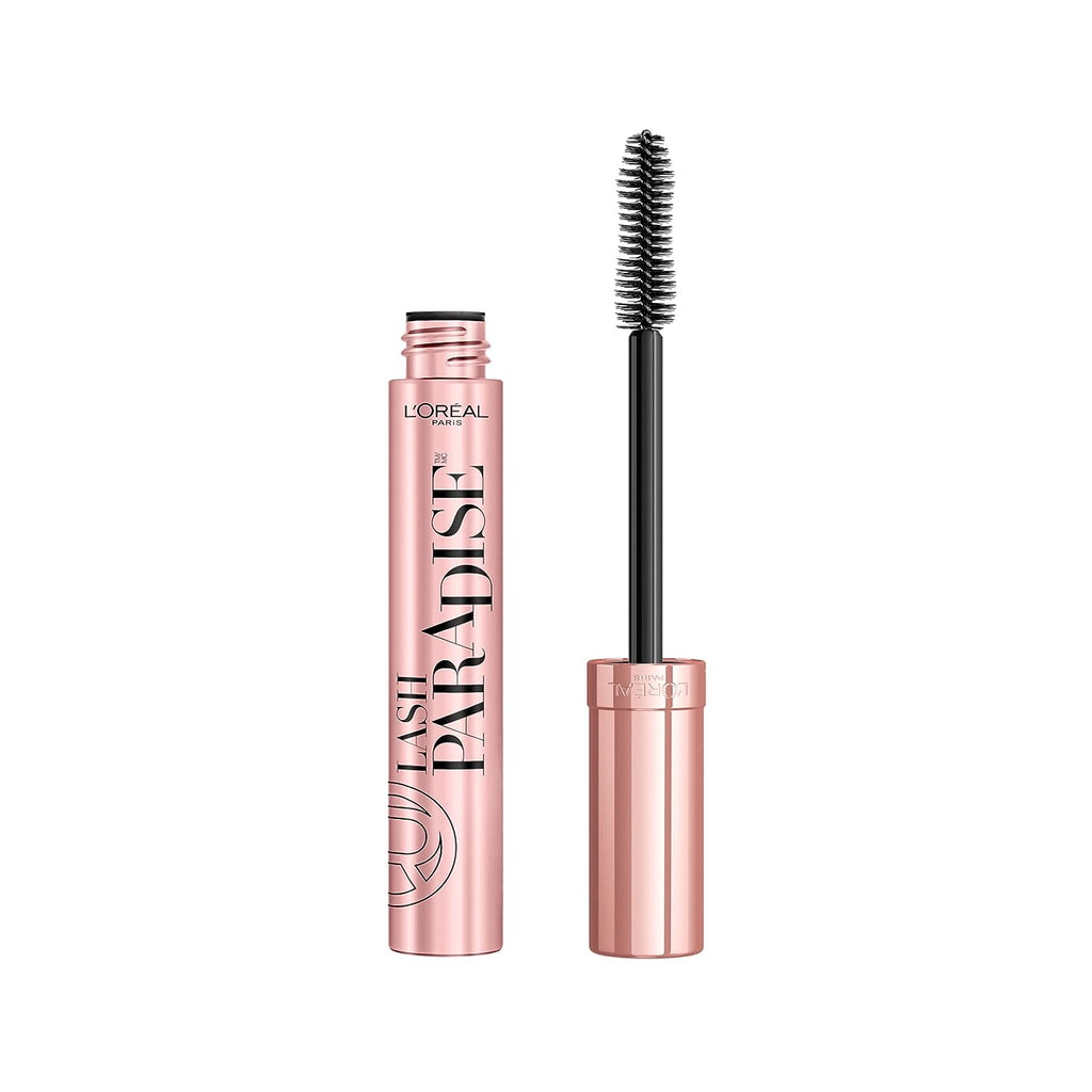 L'Oreal Paris Makeup Lash Paradise Mascara, Voluptuous Volume, Intense Length, Feathery Soft Full Lashes, No Flaking, No Smudging, No Clumping, Black, 0.25 Fl Oz (Pack of 1) Packaging May Vary