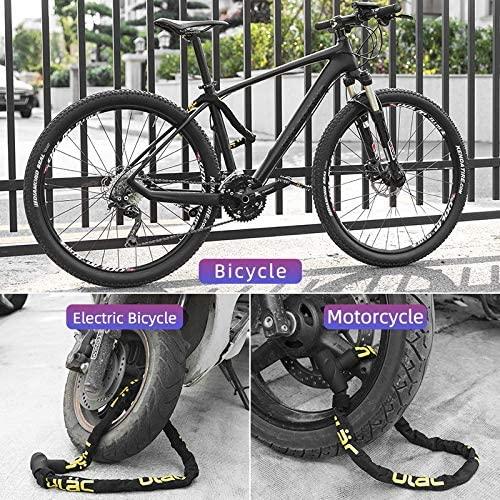 Bike Lock Anti-Theft Outdoor Bike Motorcycle Lock Chain Lock Security Reinforced Cycling Chain Lock Bicycle Accessories
