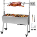 42'' 88Lbs  Lamb Roaster Rotisserie Spit Wind Shield Charcoal Pig