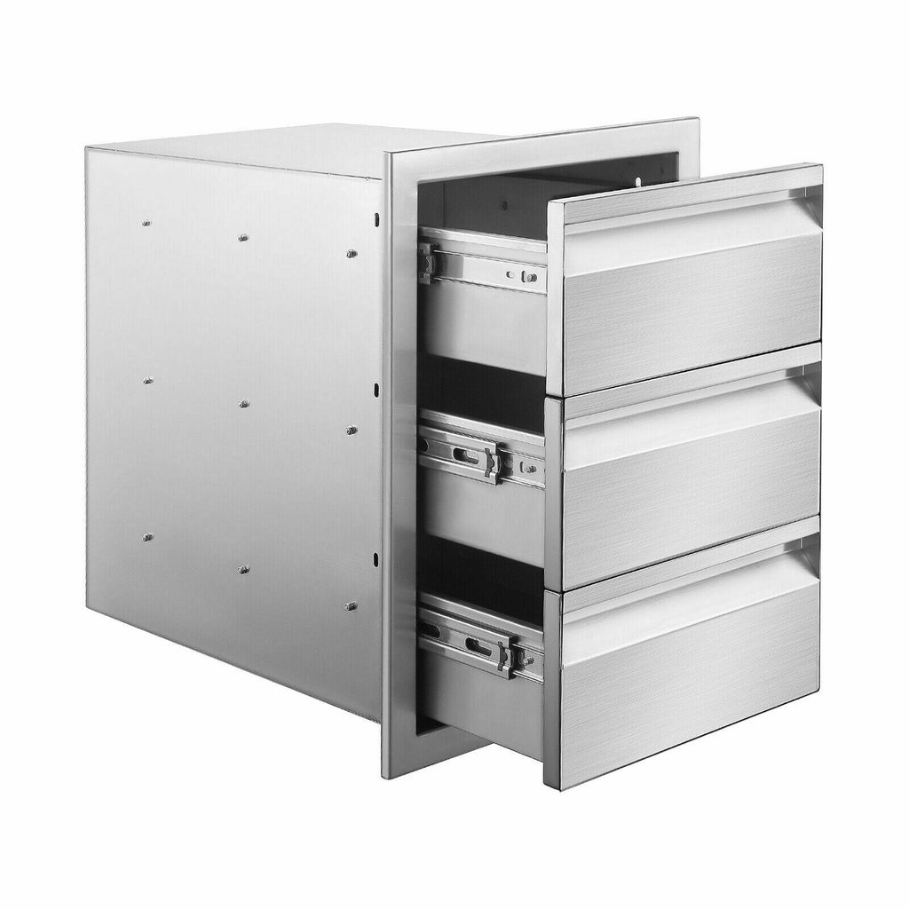 Steel 14x20.5x23" Combined Drawer Cabinet For Outdoor StoraKitchen
