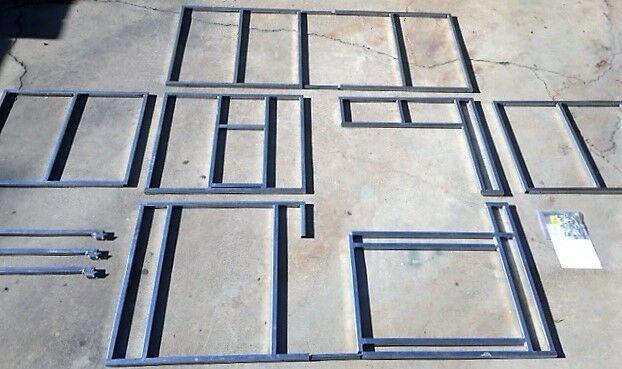 BBQ Island frame kit DIY 10' "L" with Raised Bar