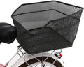 DALIZHAI777 Bike Bag Rear Bike Basket Large Capacity Metal Wire Bicycle Basket with Waterproof Rainproof Cover Black Bicycle Basket, Easy to Install Bicycle Accessories