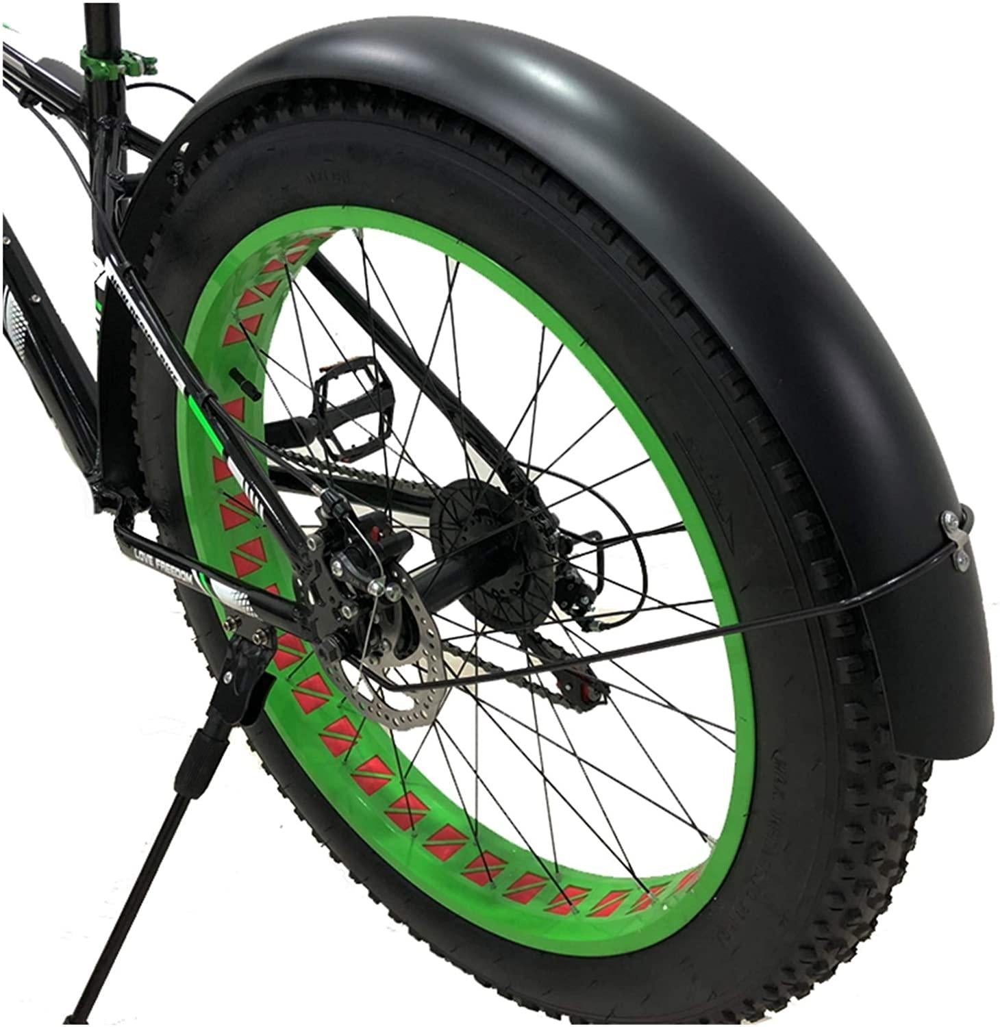 DONGMEICHEN Bicycle Fender Snow Bike Flap Full Coverage Wings 26 Inch 4.0 Fat Bikes Accessories Fenders Full Coverage (Color : White)
