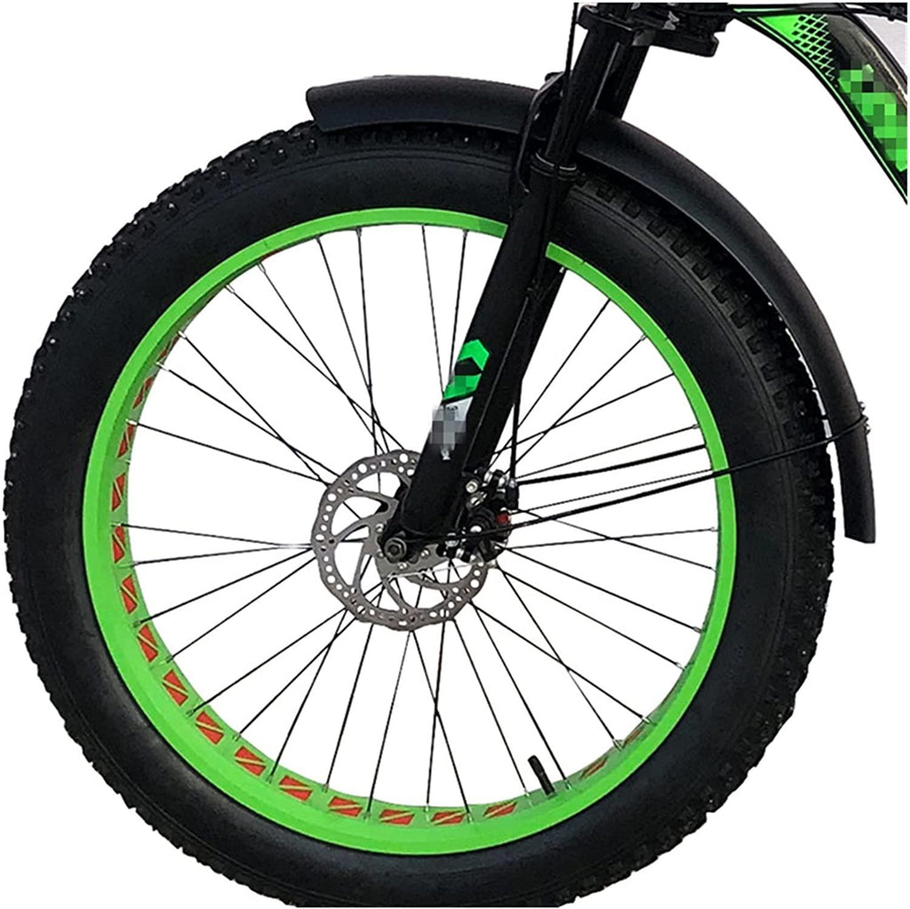 DONGMEICHEN Bicycle Fender Snow Bike Flap Full Coverage Wings 26 Inch 4.0 Fat Bikes Accessories Fenders Full Coverage (Color : White)
