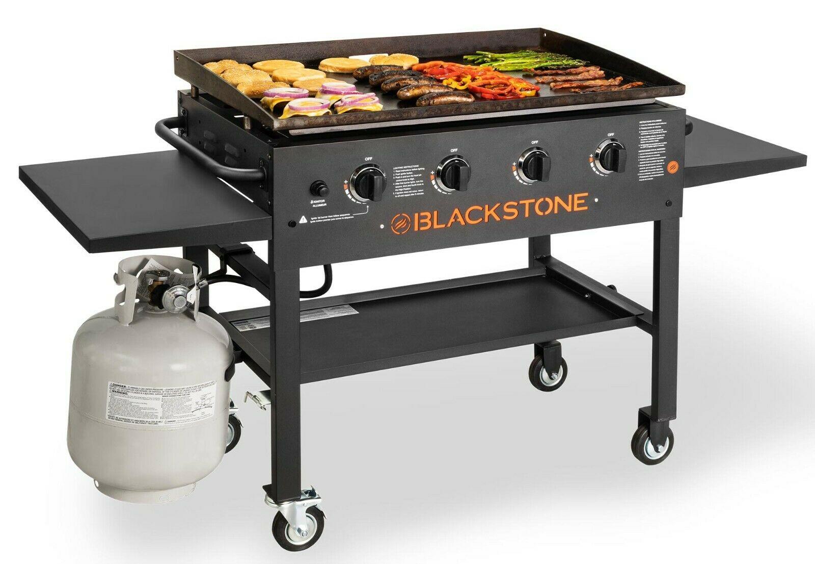 4-Burner 36" Griddle CooStation with Side Shelves