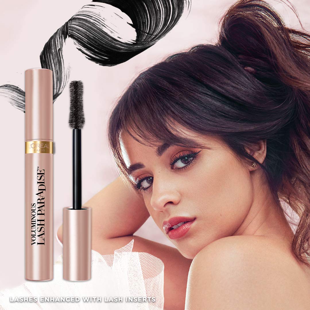 L'Oreal Paris Voluminous Lash Paradise Waterproof Mascara, Volumizing, Lengthening and Thickening Eye Makeup For Fuller-Looking Lashes, Black, 0.25 Fl Oz