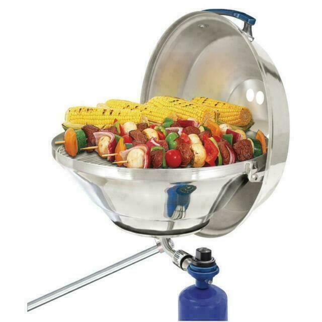 Marine Kettle 17" Party Size Gas Grill w/Hinged Lid - A10-215