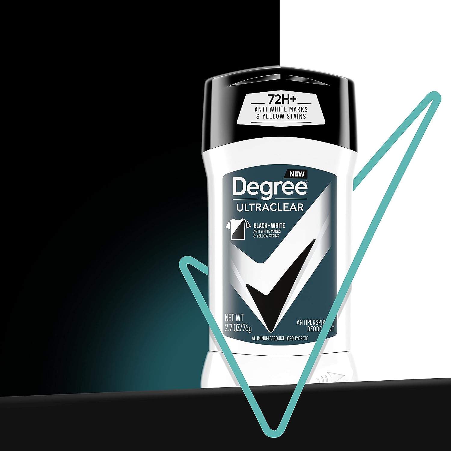 Degree Men UltraClear Antiperspirant Deodorant Black + White 4 count 72-Hour Sweat &amp; Odor Protection Antiperspirant For Men With MotionSense Technology 2.70 Ounce (Pack of 4)