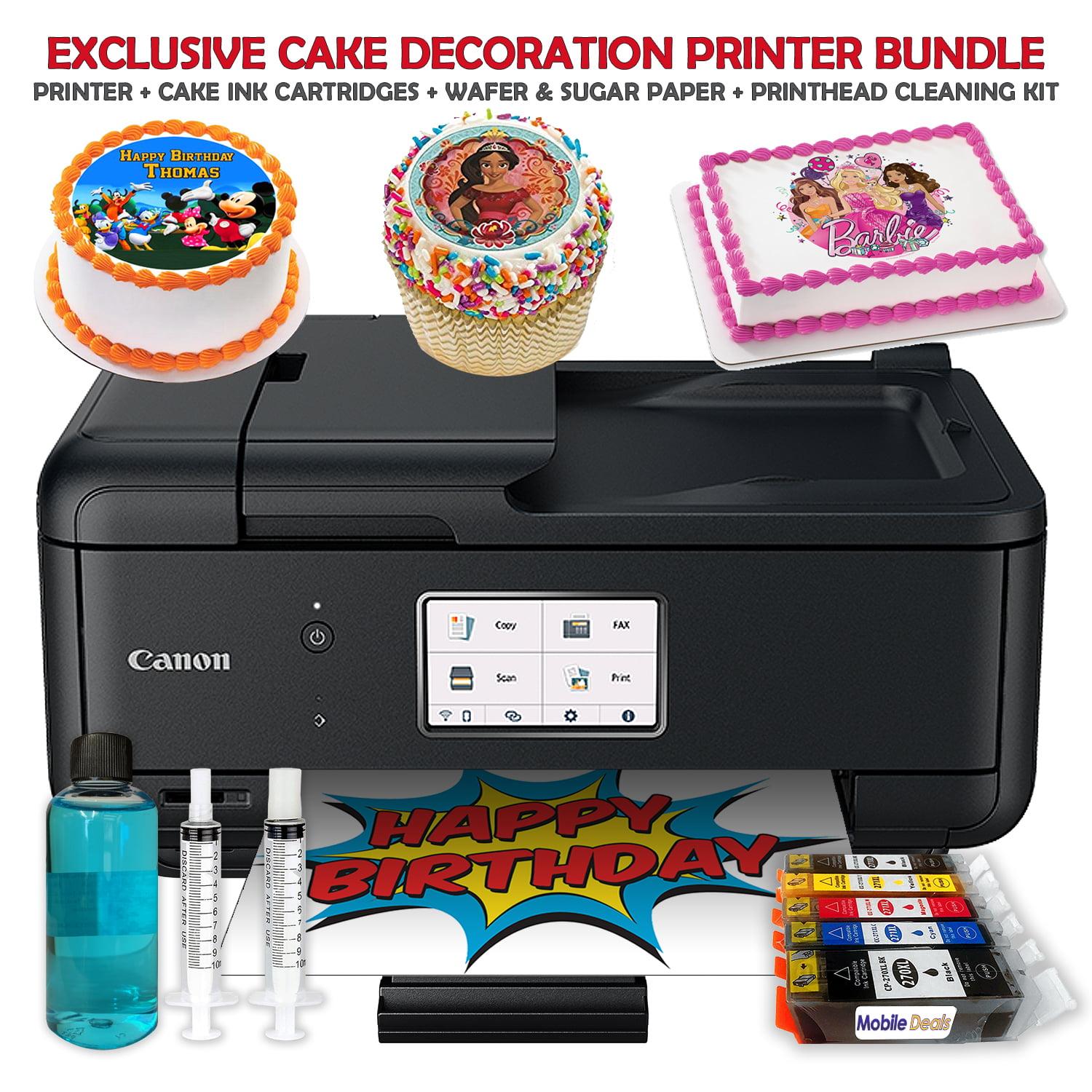 Canon PIXMA Cake ImaPrinter, Edible Ink Cartridges, Wafer & Sugar Sheets Bundle
