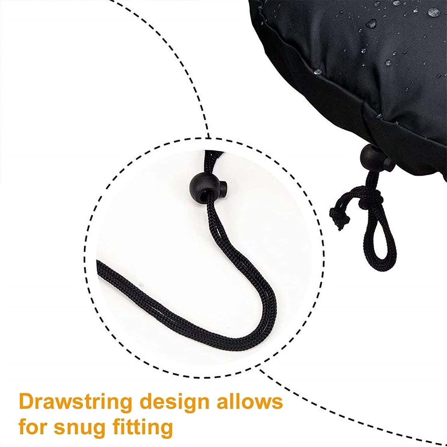 HAO BLAI Drawstring Bicycle Seat,Rain Cover MTB Bike Seat Saddle Waterproof Protective Rain Cover Guard Outdoor Cycling Accessories Suitable for Spinning Bikes