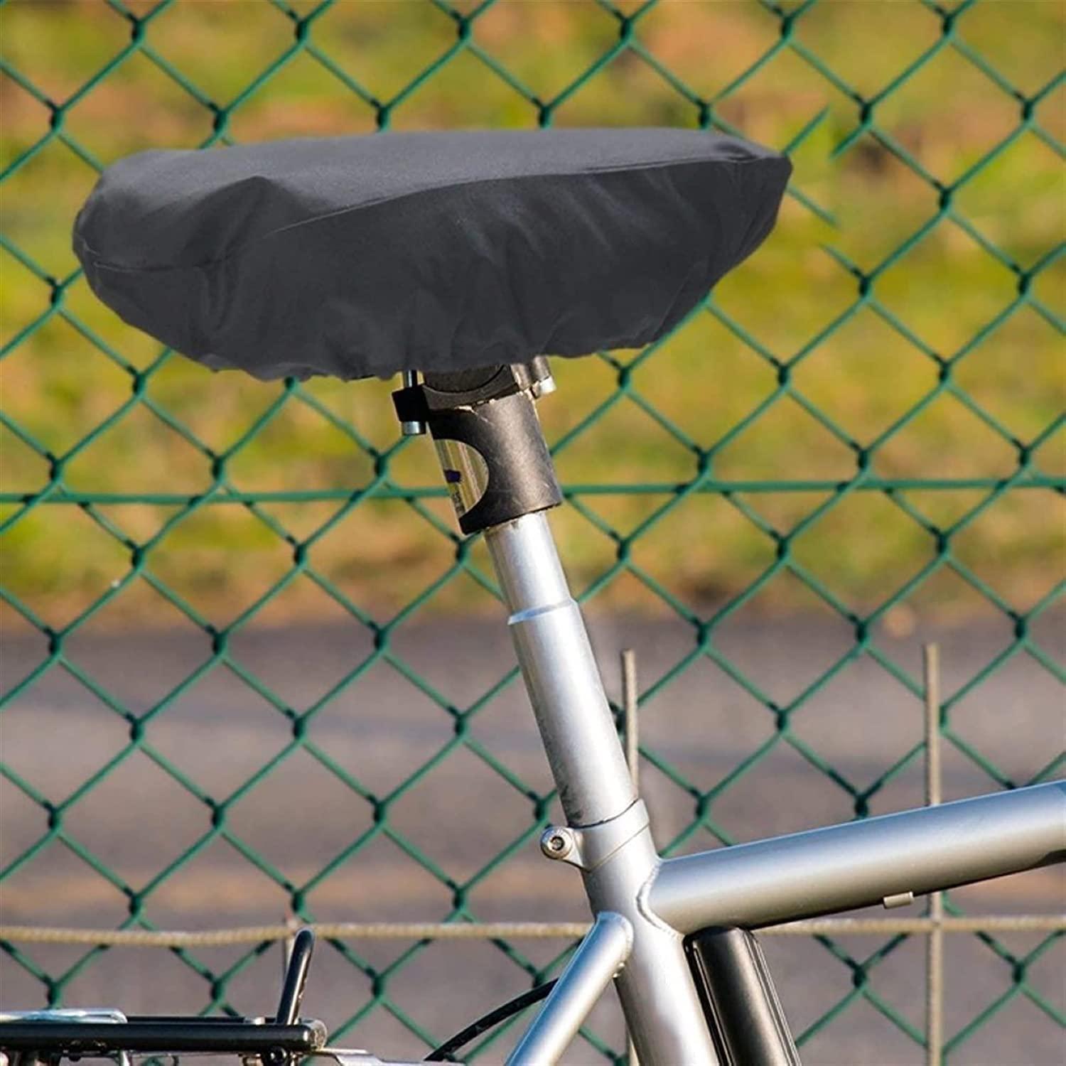 HAO BLAI Drawstring Bicycle Seat,Rain Cover MTB Bike Seat Saddle Waterproof Protective Rain Cover Guard Outdoor Cycling Accessories Suitable for Spinning Bikes